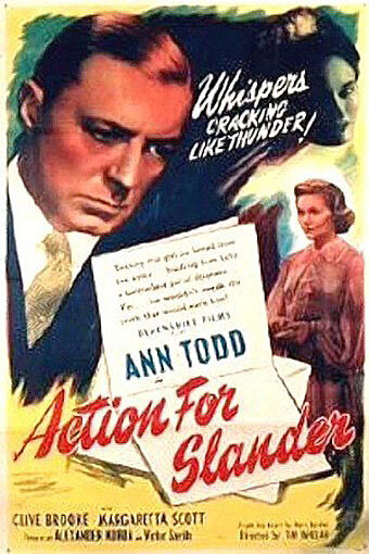 Постер «Action for Slander»