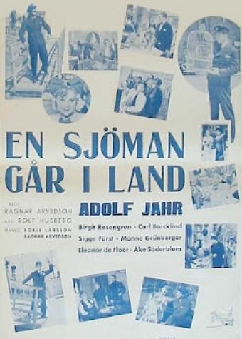 Постер «En sjöman går iland»